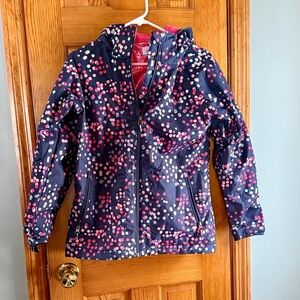 Columbia bugaboo Interchange winter  coat Omni heat Polka Dots 3 in 1 L 14-16